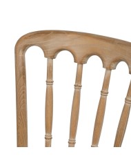 Sedia da Sala da Pranzo Beige Naturale Legno d'albero della gomma Cotone Poliestere 45 x 46 x 92 cm Sedia da Sala da Pranzo Beige Naturale Legno d'albero della gomma Cotone Poliestere 45 x 46 x 92 cm