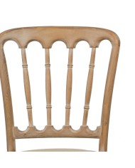 Sedia da Sala da Pranzo Beige Naturale Legno d'albero della gomma Cotone Poliestere 45 x 46 x 92 cm Sedia da Sala da Pranzo Beige Naturale Legno d'albero della gomma Cotone Poliestere 45 x 46 x 92 cm