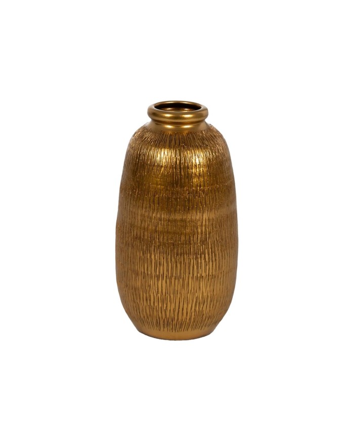 Vaso Dorato Ceramica 23 x 23 x 40 cm Vaso Dorato Ceramica 23 x 23 x 40 cm