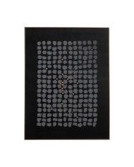 Quadro Nero Grigio Astratto 90 x 3,5 x 120 cm