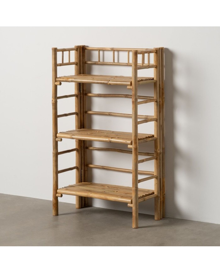 Scaffale Beige Bambù 61 x 34 x 104 cm