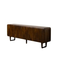Credenza AIKO Crema Naturale Ferro Legno MDF 70 x 40 x 172 cm