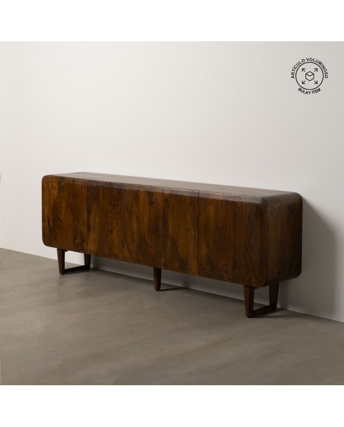 Credenza Marrone Nero Legno di mango 234 x 44 x 86 cm Credenza Marrone Nero Legno di mango 234 x 44 x 86 cm