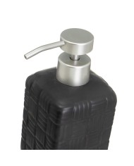 Set da Bagno Nero Ceramica 14 x 10 x 20 cm Set da Bagno Nero Ceramica 14 x 10 x 20 cm