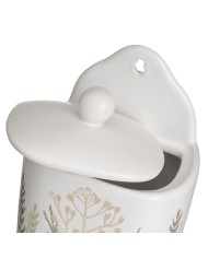 Portasale con Coperchio GRASS Multicolore Gres 500 ml 12 x 8,5 x 15 cm