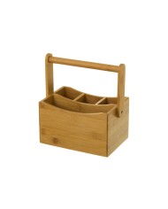 Cestello per posate Naturale Bambù 20 x 14 x 12 cm
