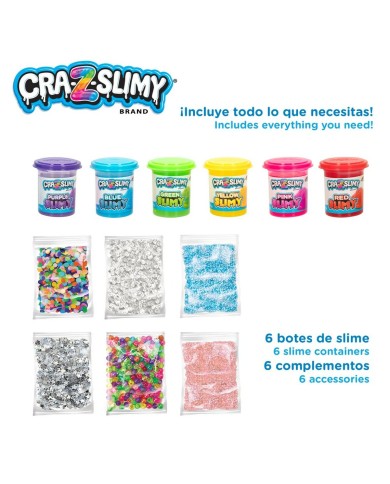 Set di Plastilina Cra-Z-Art Bold&Brights (6 Unità) Slime Set di Plastilina Cra-Z-Art Bold&Brights (6 Unità) Slime