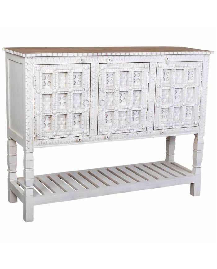 Credenza Alexandra House Living Bianco Naturale Legno di mango 42 x 130 x 101 cm