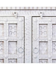 Credenza Alexandra House Living Bianco Naturale Legno di mango 42 x 130 x 101 cm