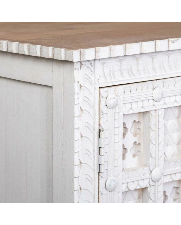 Credenza Alexandra House Living Bianco Naturale Legno di mango 42 x 130 x 101 cm