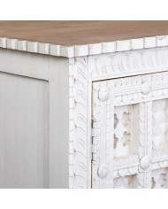 Credenza Alexandra House Living Bianco Naturale Legno di mango 42 x 130 x 101 cm