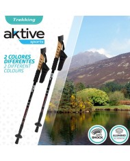 Set di 2 bastoncini da trekking Aktive 5 x 135 x 5 cm (6 Unità)