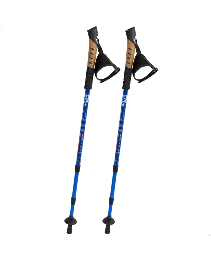 Set di 2 bastoncini da trekking Aktive 5 x 135 x 5 cm (6 Unità)