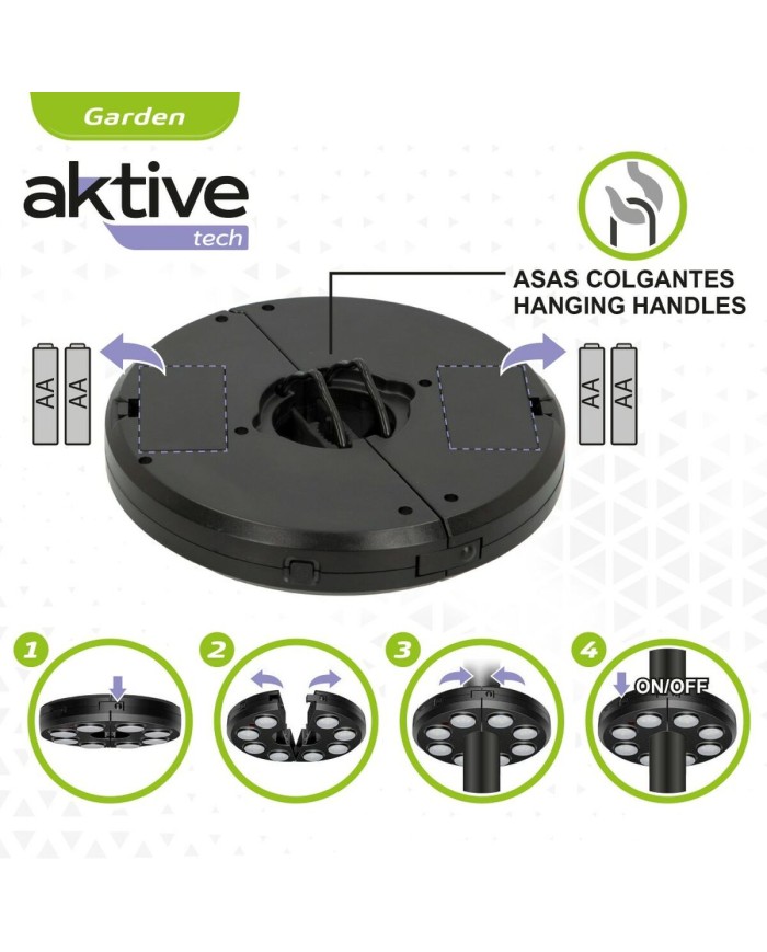 Lampada LED per Ombrellone Aktive 6 Unità Lampada LED per Ombrellone Aktive 6 Unità