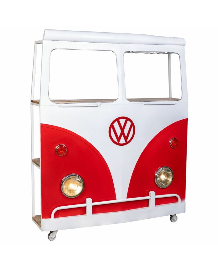 Barra portabottiglie Alexandra House Living Drive Bianco Rosso 40 x 135 x 178 cm Barra portabottiglie Alexandra House Living Drive Bianco Rosso 40 x 135 x 178 cm