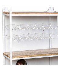 Barra portabottiglie Alexandra House Living Drive Bianco Rosso 40 x 135 x 178 cm Barra portabottiglie Alexandra House Living Drive Bianco Rosso 40 x 135 x 178 cm