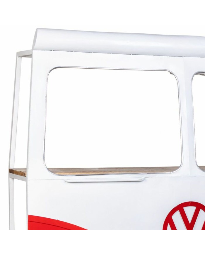 Barra portabottiglie Alexandra House Living Drive Bianco Rosso 40 x 135 x 178 cm Barra portabottiglie Alexandra House Living Drive Bianco Rosso 40 x 135 x 178 cm