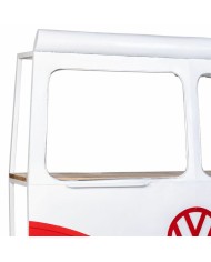 Barra portabottiglie Alexandra House Living Drive Bianco Rosso 40 x 135 x 178 cm Barra portabottiglie Alexandra House Living Drive Bianco Rosso 40 x 135 x 178 cm