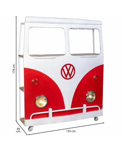 Barra portabottiglie Alexandra House Living Drive Bianco Rosso 40 x 135 x 178 cm Barra portabottiglie Alexandra House Living Drive Bianco Rosso 40 x 135 x 178 cm