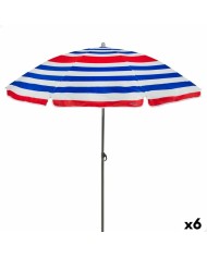 Ombrellone Tiber Grafite Alluminio teak 300 x 300 x 250 cm Ombrellone Tiber Grafite Alluminio teak 300 x 300 x 250 cm