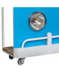 Barra portabottiglie Alexandra House Living Drive Azzurro Bianco 40 x 135 x 178 cm Barra portabottiglie Alexandra House Living Drive Azzurro Bianco 40 x 135 x 178 cm