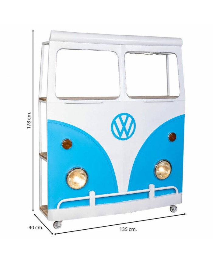 Barra portabottiglie Alexandra House Living Drive Azzurro Bianco 40 x 135 x 178 cm Barra portabottiglie Alexandra House Living Drive Azzurro Bianco 40 x 135 x 178 cm