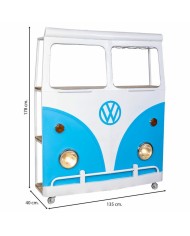 Barra portabottiglie Alexandra House Living Drive Azzurro Bianco 40 x 135 x 178 cm Barra portabottiglie Alexandra House Living Drive Azzurro Bianco 40 x 135 x 178 cm