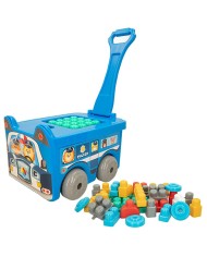 Blocchi di Costruzioni Color Block Valigia Macchina Polizia 30 Pezzi (2 Unità)