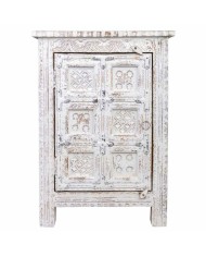 Comodino Alexandra House Living Bianco Marrone 40 x 53 x 73 cm Comodino Alexandra House Living Bianco Marrone 40 x 53 x 73 cm