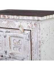 Comodino Alexandra House Living Bianco Marrone 40 x 53 x 73 cm Comodino Alexandra House Living Bianco Marrone 40 x 53 x 73 cm