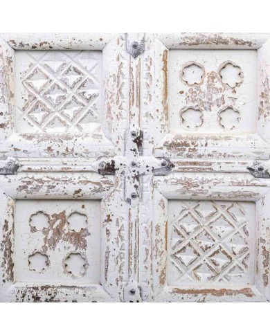 Comodino Alexandra House Living Bianco Marrone 40 x 53 x 73 cm