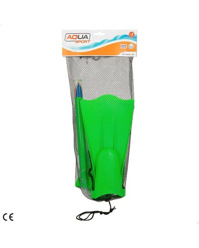 Maschera da Snorkeling con Boccaglio e Pinne Colorbaby (6 Unità)