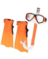 Maschera da Snorkeling con Boccaglio e Pinne Colorbaby (6 Unità)