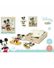Puzzle di Legno per Bambini Disney Legno (19 pcs)