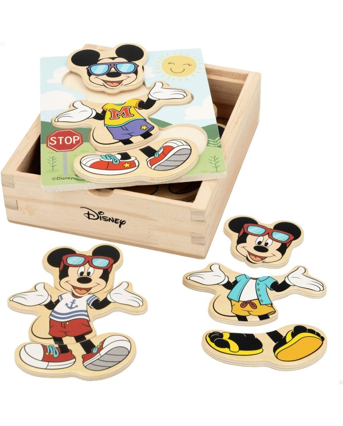 Puzzle di Legno per Bambini Disney Legno (19 pcs)