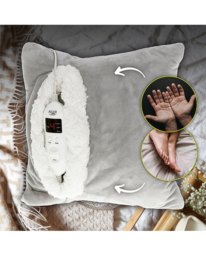 Coperta Elettrica Adler AD 7412 Grigio 38 x 14 x 38 cm Coperta Elettrica Adler AD 7412 Grigio 38 x 14 x 38 cm