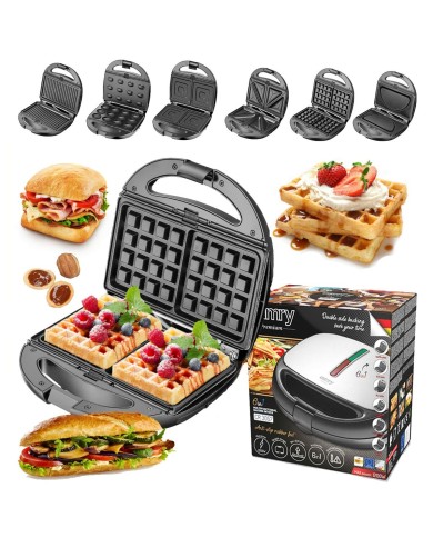 Piastra Grill Elettrica Adler CR 3057 Nero Argentato 1200 W Piastra Grill Elettrica Adler CR 3057 Nero Argentato 1200 W