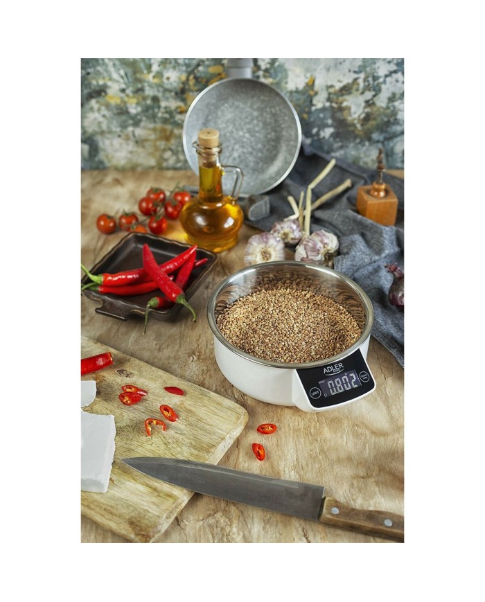 bilancia da cucina Adler 3166 Bianco 900 ml 5 kg