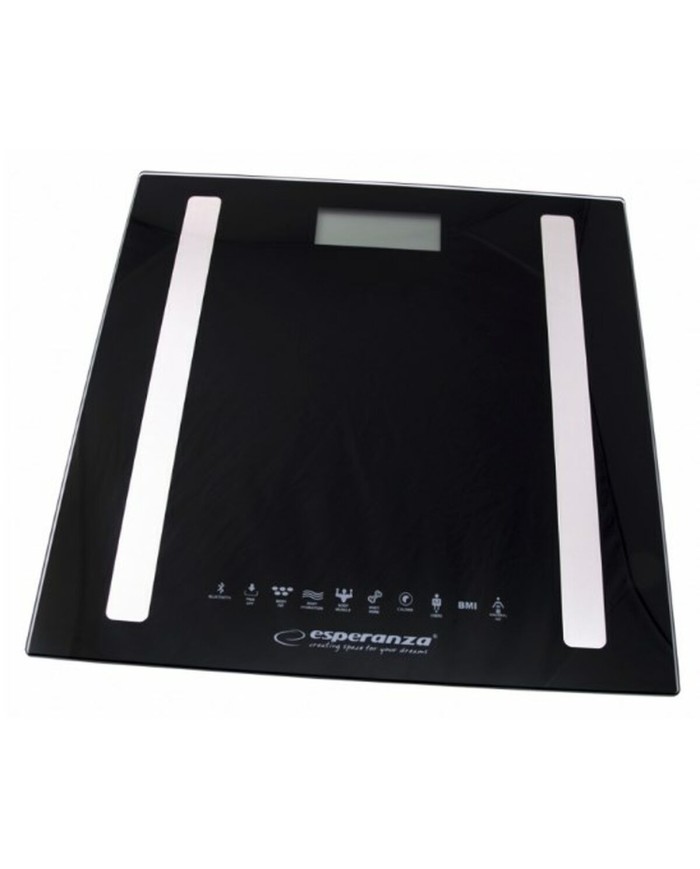 Bilancia Digitale da Bagno Esperanza EBS016K Nero Vetro Vetro Temperato Vetro temperato 180 kg (1 Pezzi)