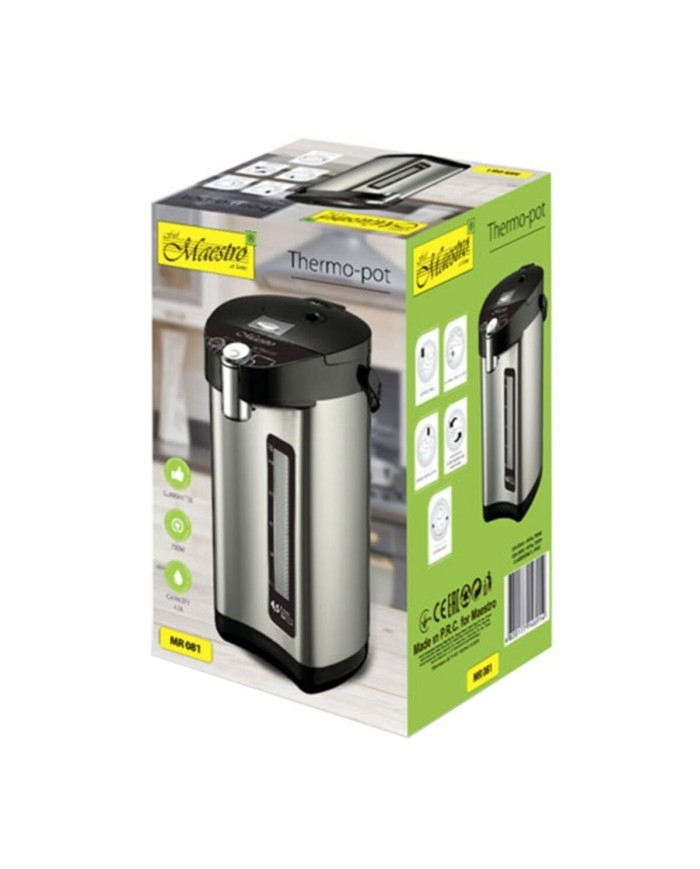 Bollitore Feel Maestro MR-081 Argentato Acciaio inossidabile 750 W 4,5 L Bollitore Feel Maestro MR-081 Argentato Acciaio inossidabile 750 W 4,5 L