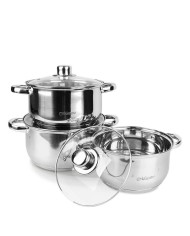 Casseruola con coperchio Haeger PA-24L.009A Beige Ø 24 cm Casseruola con coperchio Haeger PA-24L.009A Beige Ø 24 cm