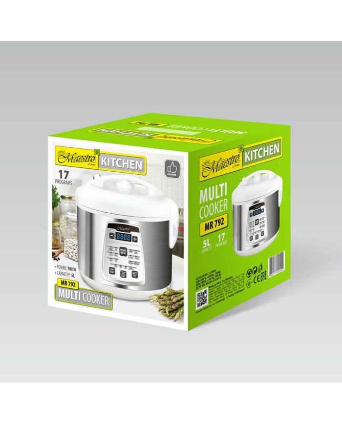 Robot da Cucina Feel Maestro MR-792 Acciaio 700 W 5 L Robot da Cucina Feel Maestro MR-792 Acciaio 700 W 5 L