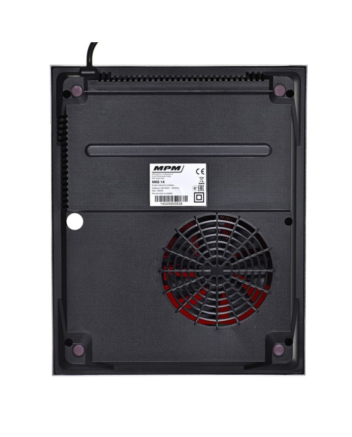 Piano Cottura ad Induzione Mpm MKE-14 Nero 1800 W