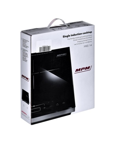 Piano Cottura ad Induzione Mpm MKE-14 Nero 1800 W