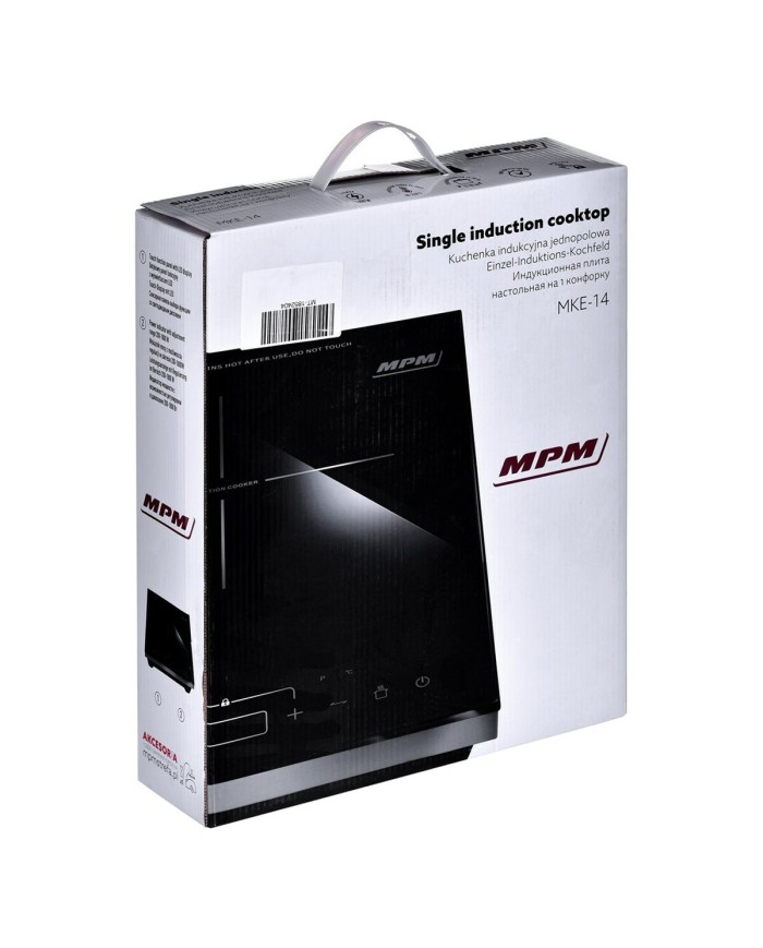 Piano Cottura ad Induzione Mpm MKE-14 Nero 1800 W