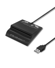 Lettore di Schede Qoltec 50636 Nero Lettore di Schede Qoltec 50636 Nero