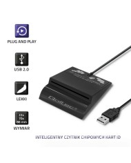 Lettore di Schede Qoltec 50636 Nero Lettore di Schede Qoltec 50636 Nero