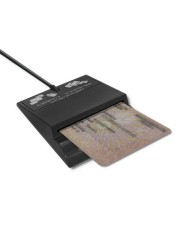 Lettore di Schede Qoltec 50636 Nero Lettore di Schede Qoltec 50636 Nero