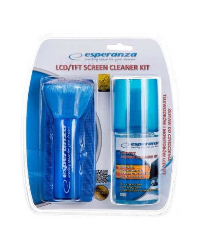 Kit Pulizia Schermi Esperanza ES112 200 ml Kit Pulizia Schermi Esperanza ES112 200 ml