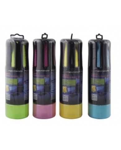 Kit Pulizia Schermi Esperanza ES122M 2 Pezzi Kit Pulizia Schermi Esperanza ES122M 2 Pezzi